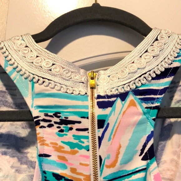 NWT $218 Lilly Pulitzer Carlotta Sailboat Shift Dress Size 00 - Picture 9 of 12